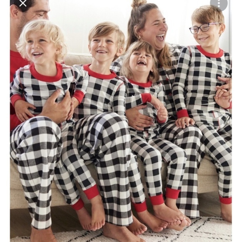 Hannah Andersson Checked Long Pajamas age 10